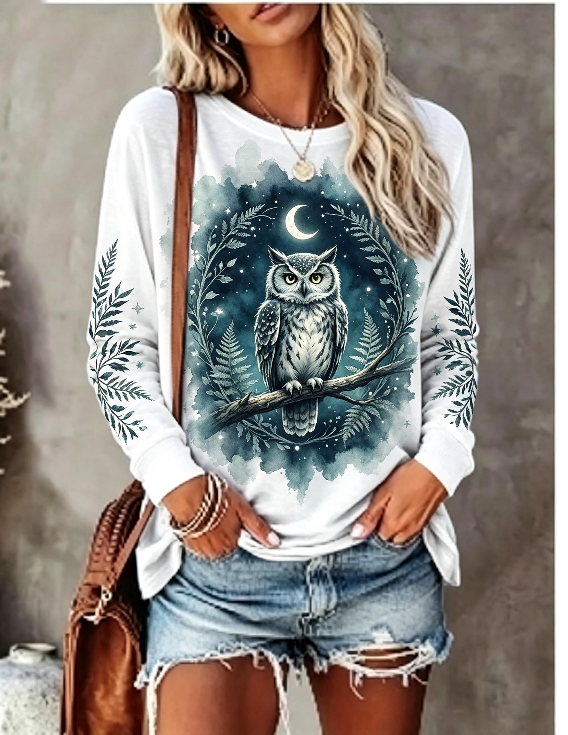 Dames T-shirt met lange mouwen - Winter Clothing For Women recensie en prijs